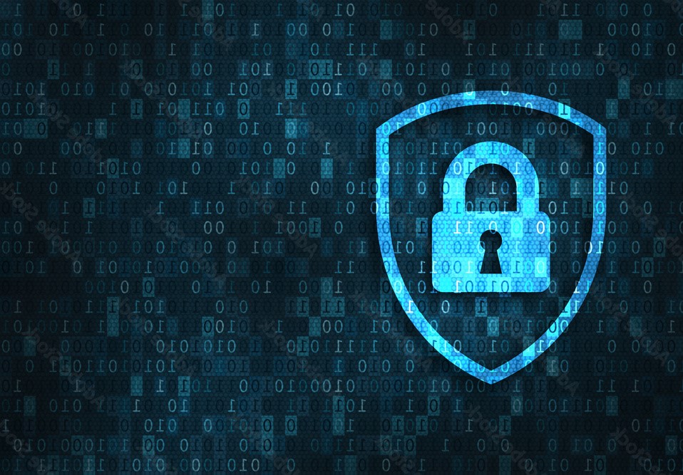 Security lock on digital screen